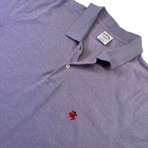 Brooks Brothers Performance‎ Polo Slim Fit Golf Casual Shirt XL Light Purple